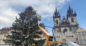 Encendido del árbol de Navidad de Praga 2023 y otras ciudades. Foto: TodaPraga